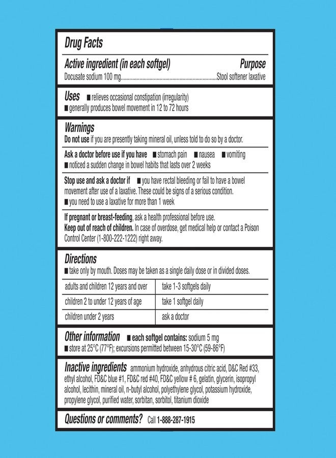 Create and Bundle Gentle Stool Softener Capsules, 100mg, 400 Count for Consistent Bowel Aid - Equate + Create Sticker - Image 4